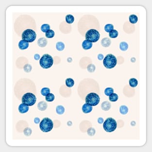 Blue dots Sticker